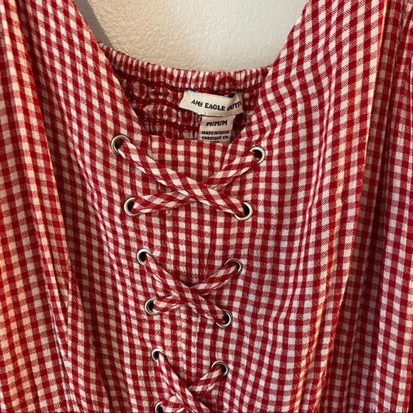 Red Plaid Dress - Picture 3 of 4